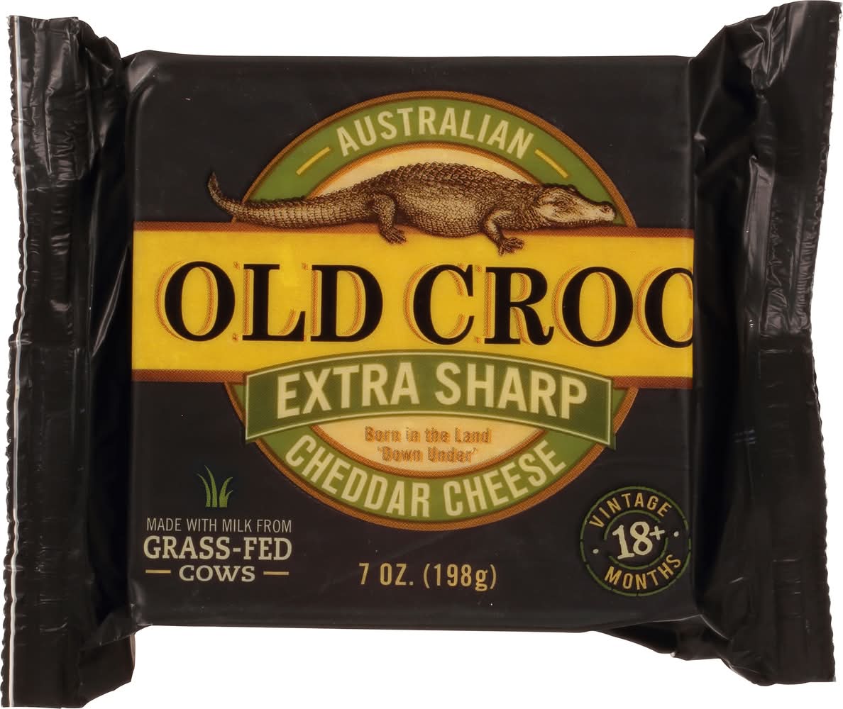 Old Croc Australian Extra Sharp Cheddar Cheese (7 oz)