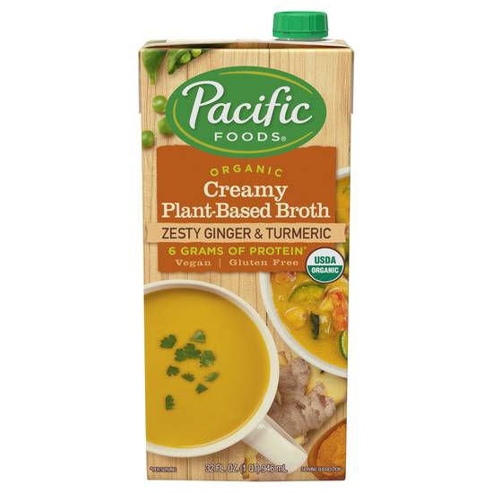Pacific Foods Organic Creamy Zesty Ginger & Turmeric Broth (32 fl oz)
