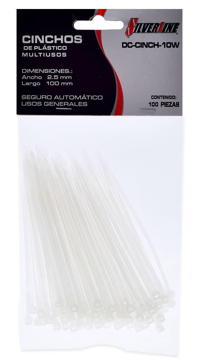 Silverline · Cinchos de plástico (100 un)