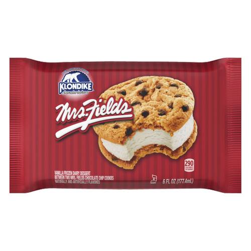 Klondike Mrs. Fields Ice Cream Cookie Sandwich