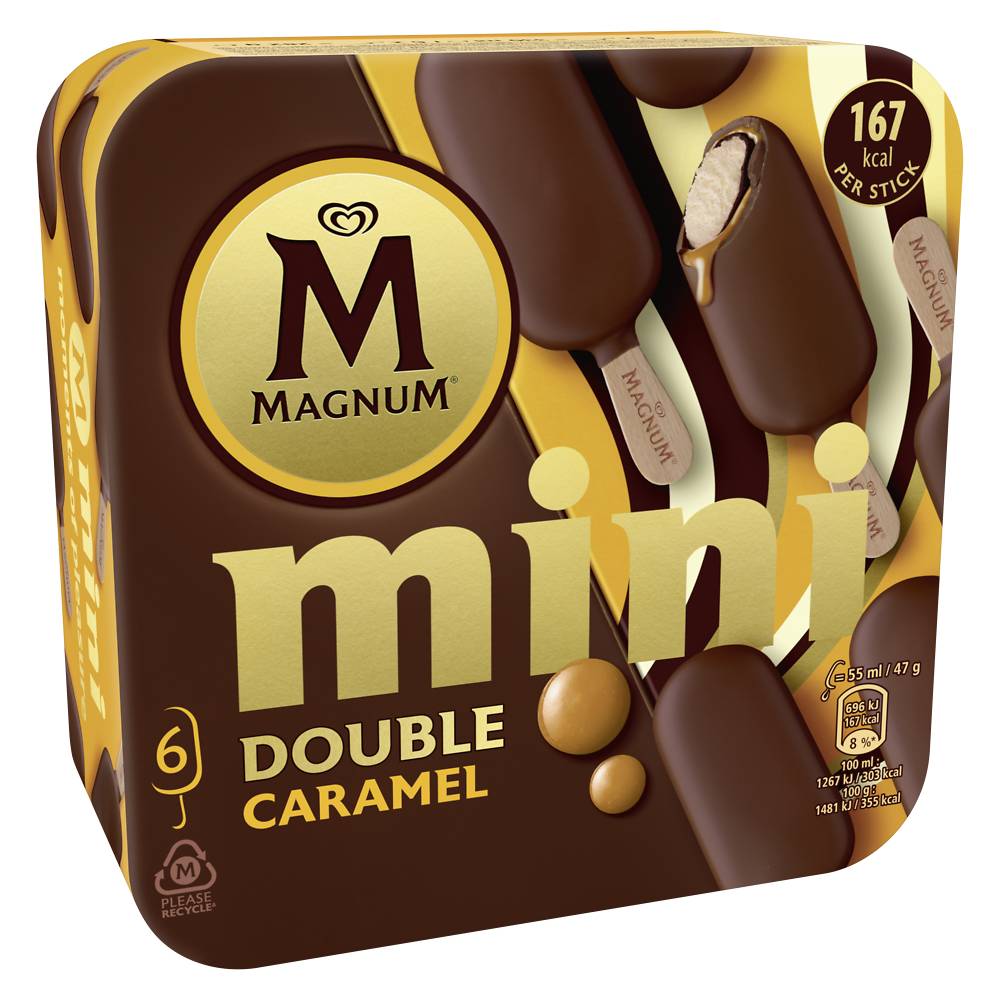 Magnum - Mini deluxe caramel (6 pièces)