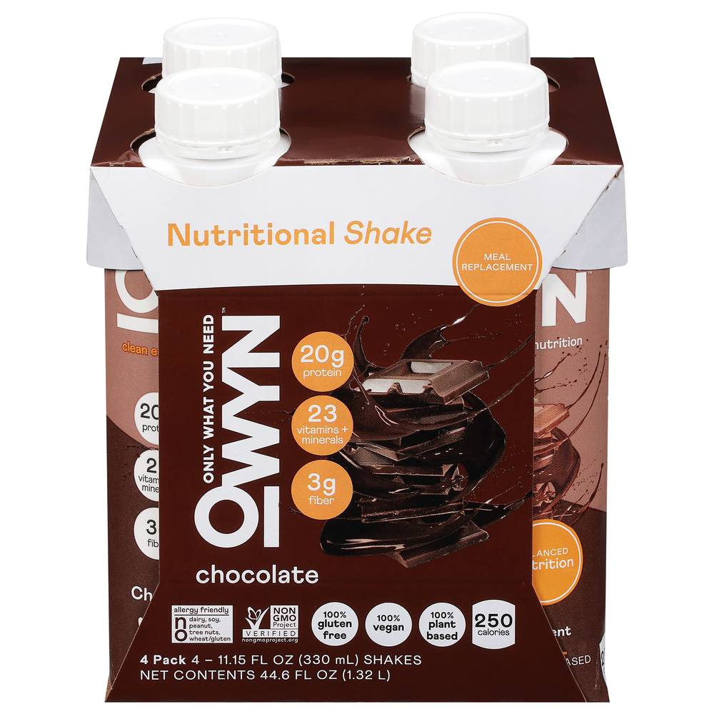 OWYN Chocolate Meal Replacement (4 x 11.15 fl oz)