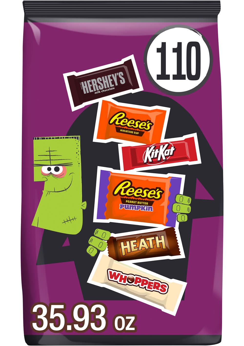Hershey's Halloween Assortment Candy, Assorted (35.93 oz, 110 ct)