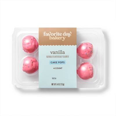 Favorite Day Vanilla Cake Pops (5.4 oz, 4 ct)