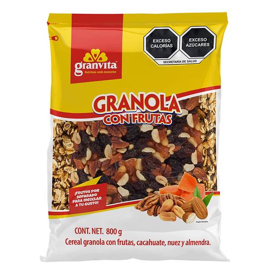 Granvita granola con frutas (sobre 800 g)