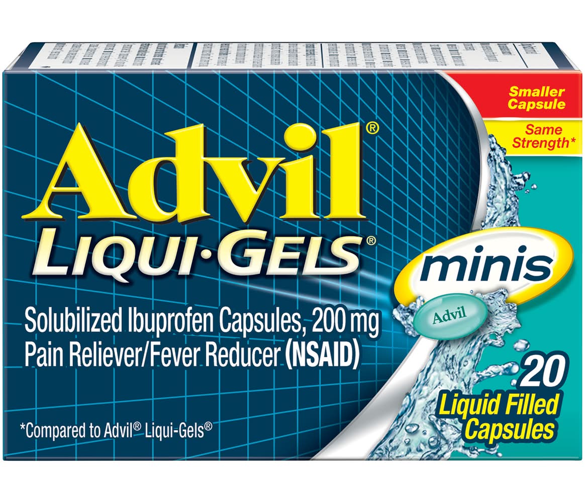 Advil Liqui-Gels Ibuprofen Capsules 200 mg (22.68 g, 20 ct)