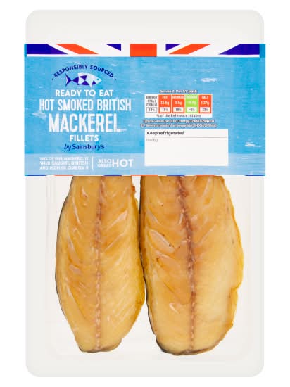 Sainsbury's Smoked British Mackerel Fillets (2 pack)