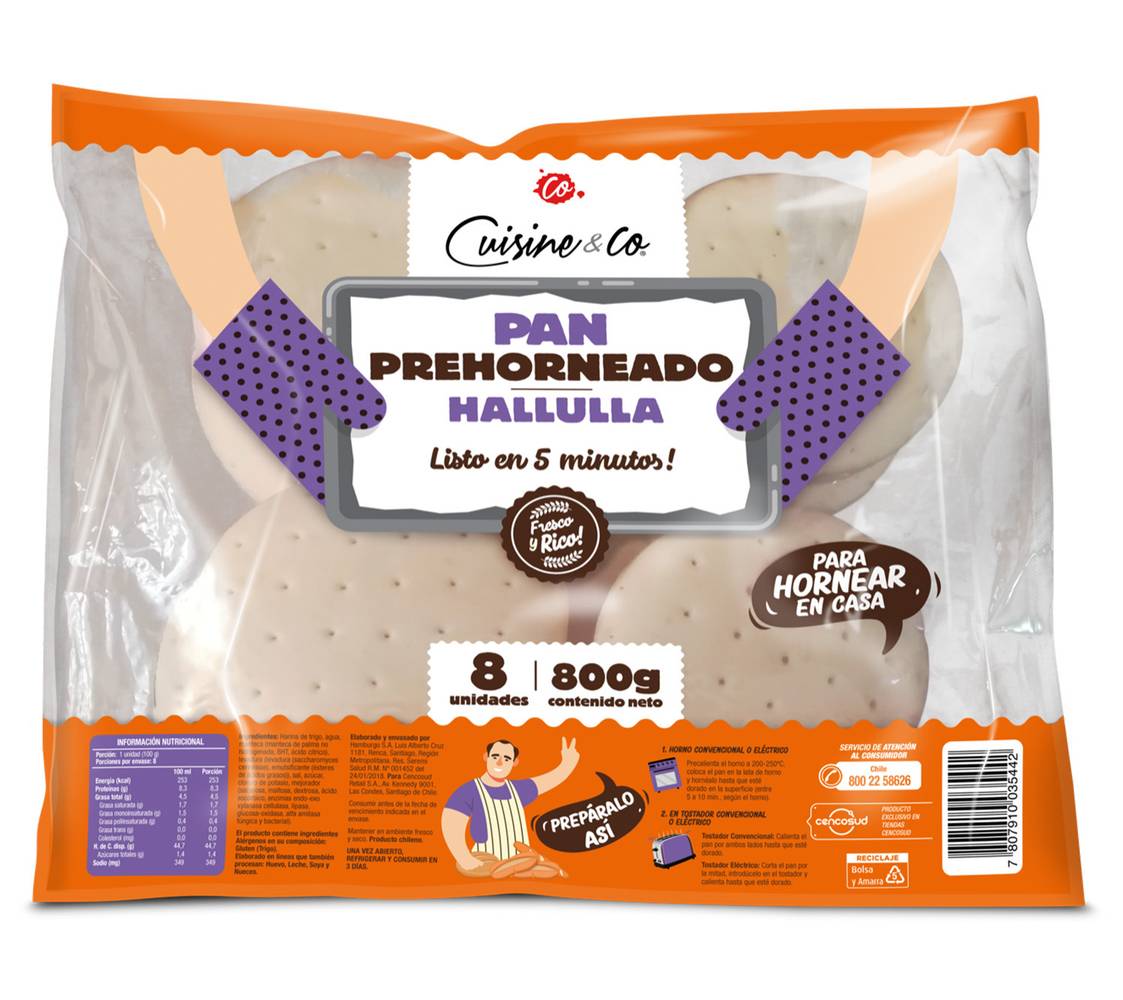 Cuisine & Co · Hallulla precocida (8 un)
