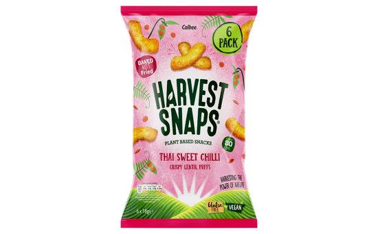 Harvest Snaps Thai Sweet Chilli Crispy Lentil Puffs 6 x 18g