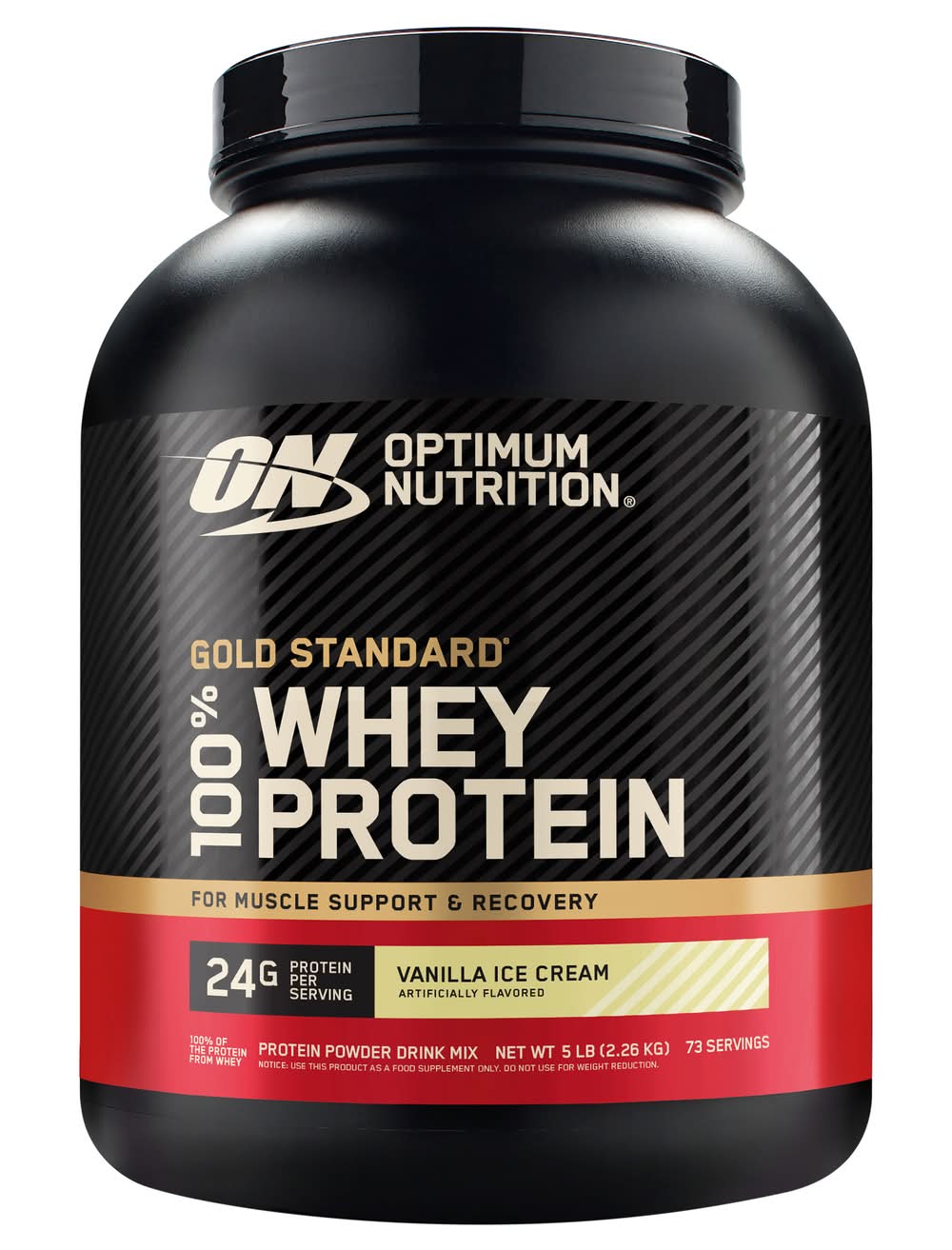 Optimum Nutrition Gold Standard 100% Whey Protein Powder (5 lbs)