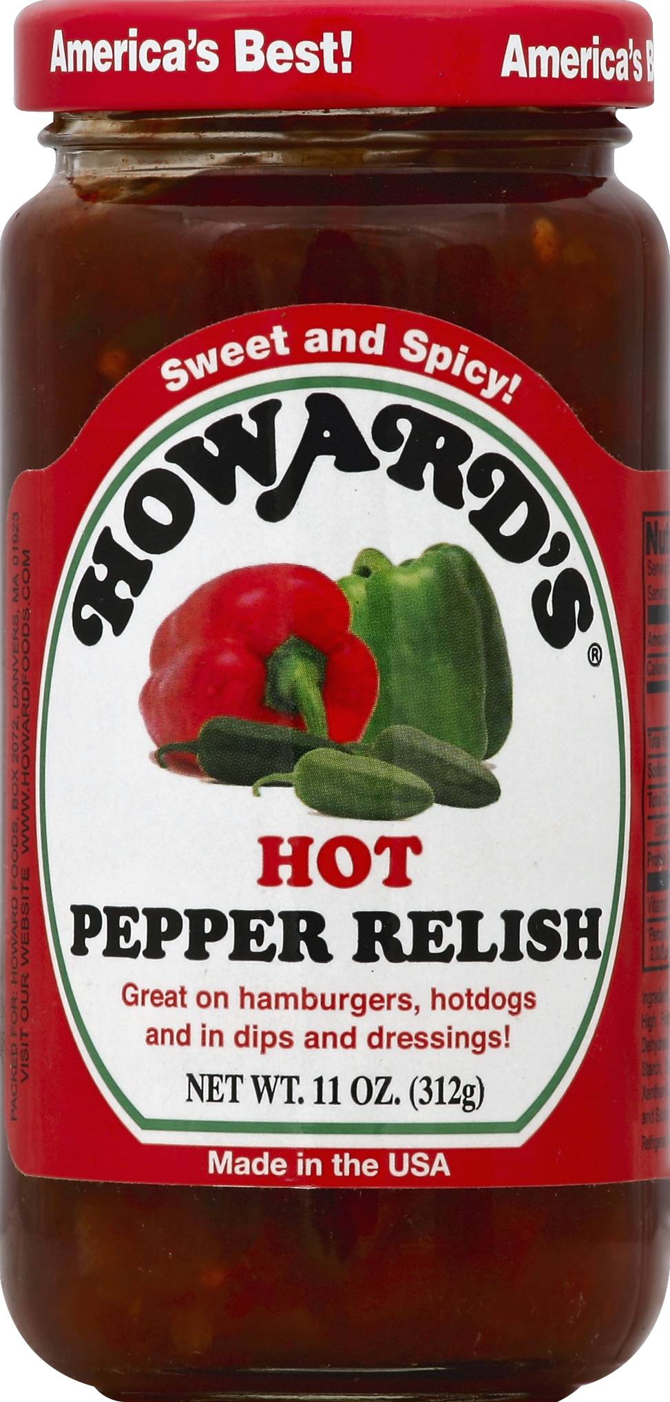 Howard's Hot Pepper Relish (11 oz)