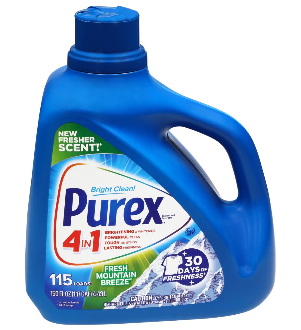 Purex Bright Clean 4 in 1 Mountain Breeze Concentrated Detergent (150 fl oz)