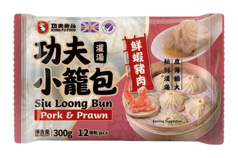 KUNGFU Frozen Pork & Prawn Siu Loong Bun (300g)