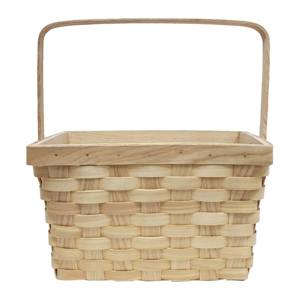 Cottondale Wood Handle Basket, Natural