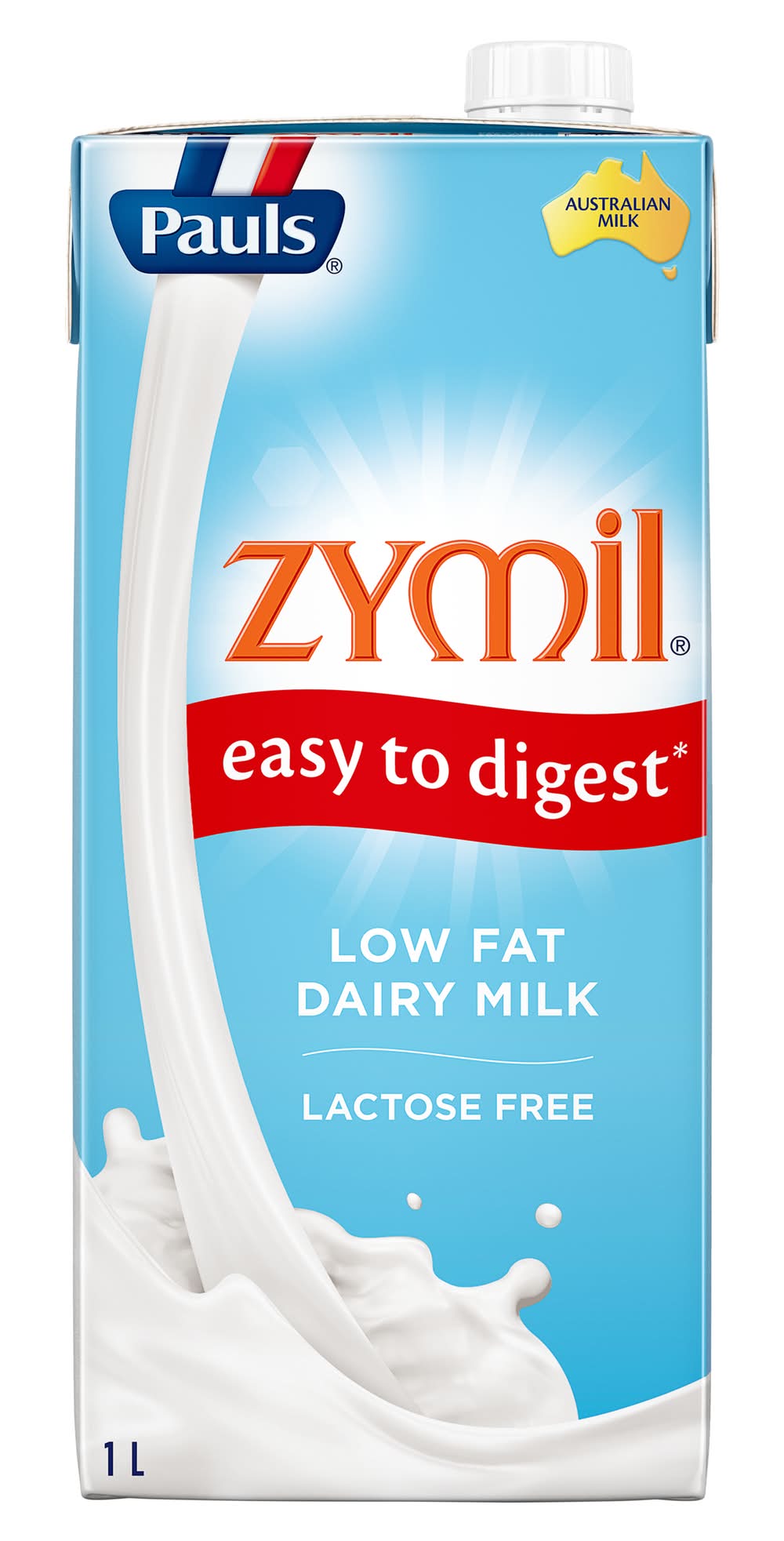 Pauls Zymil Lactose Free Low Fat Dairy Milk (1L)