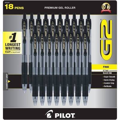 G2 Gel Black Pen 0.7mm Point (18 ct)