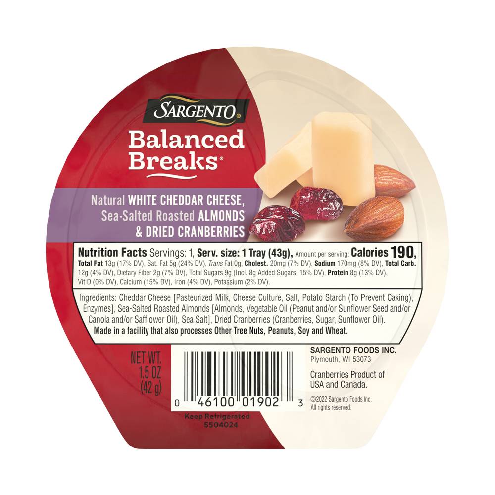 Sargento Balanced Breaks Cheese Snack