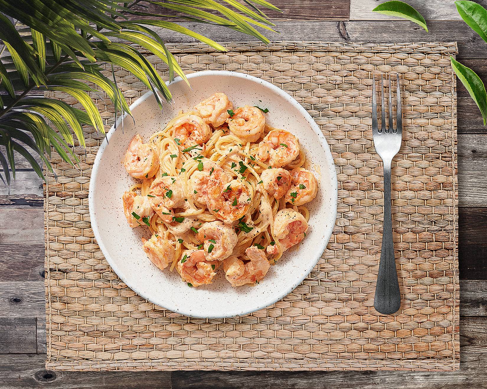 Pâtes aux crevettes