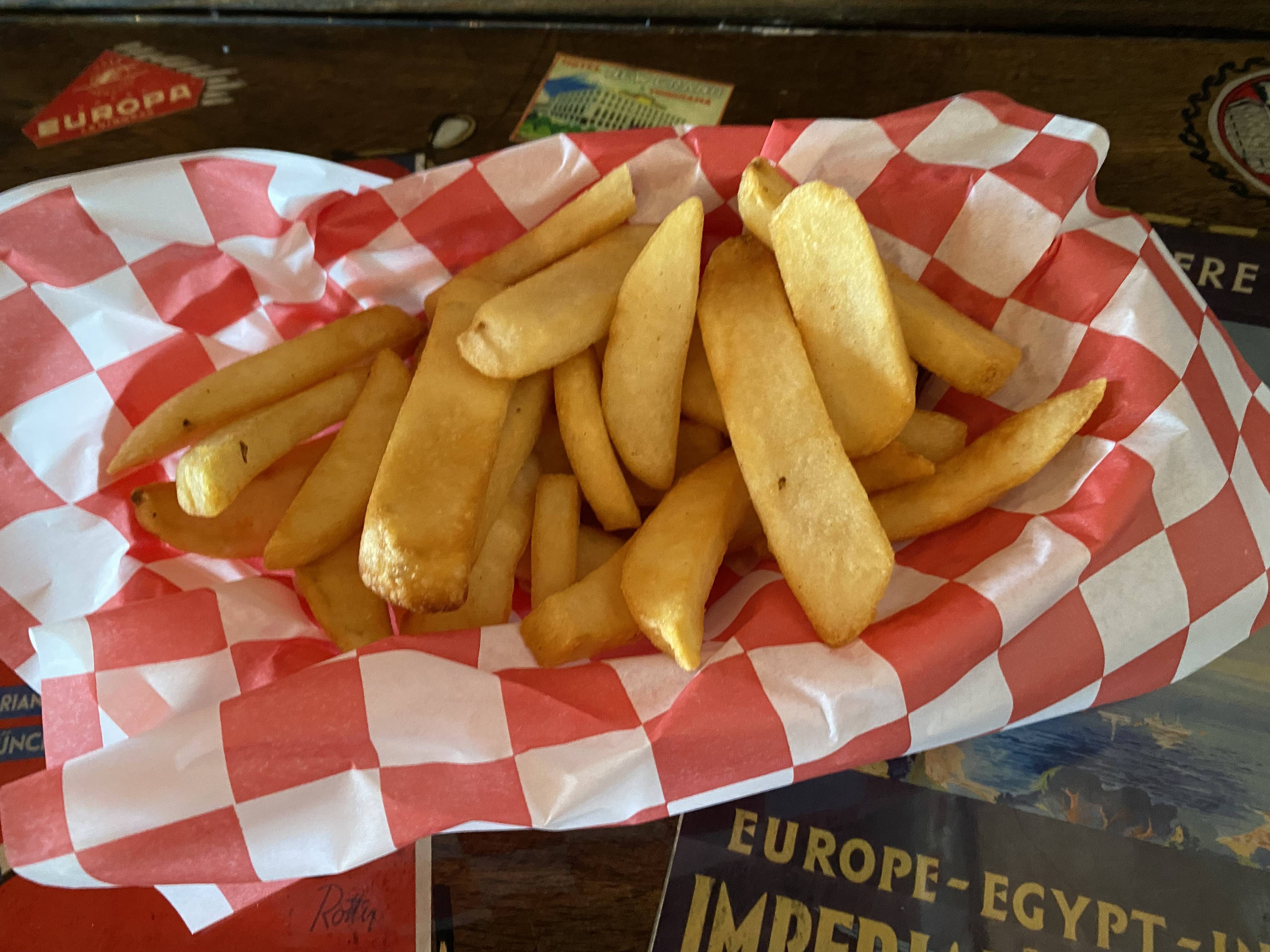 Order Thick Cut French Fries food online from Lindburgers store, Jupiter on bringmethat.com