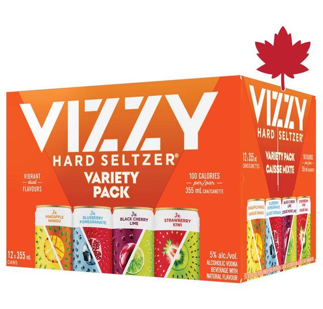 Vizzy Variety Pack (12 x 355 ml) - 5.0% ABV