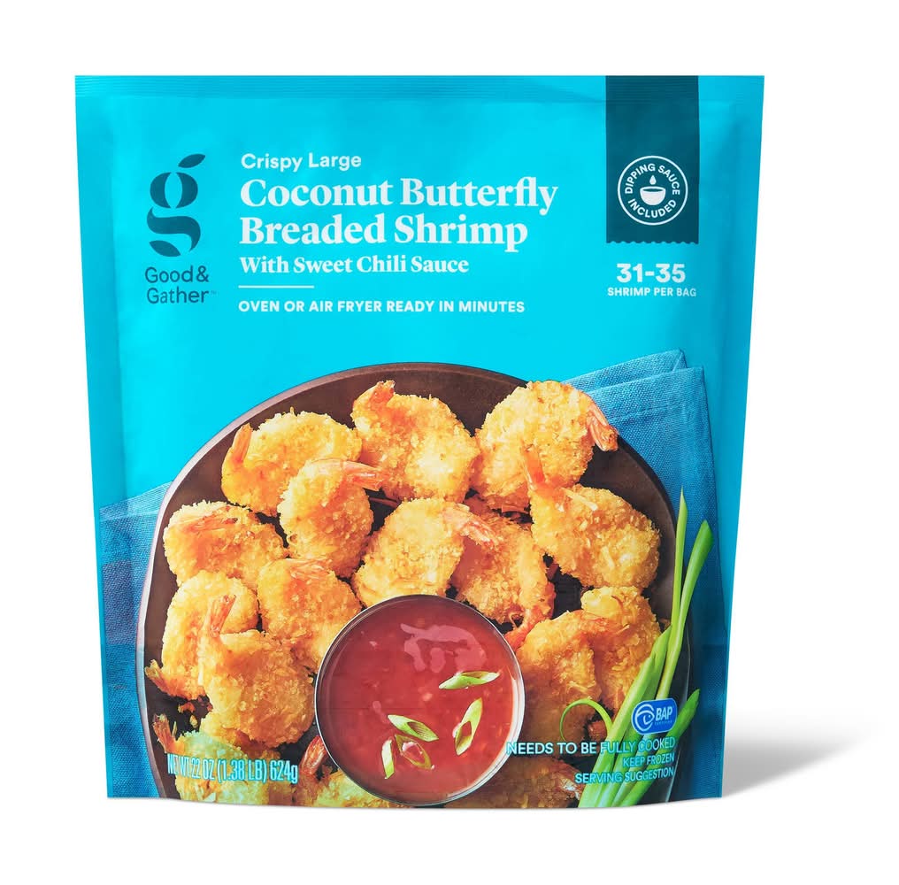 Good & Gather Coconut Breaded Shrimp With Sweet Chili Sauce (22 oz, 35 ct)