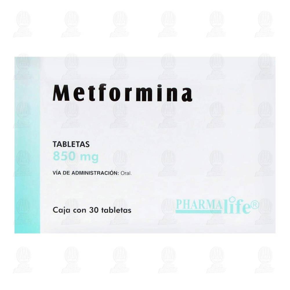 PHARMA life · Metformina tabletas 850 mg (30 un)