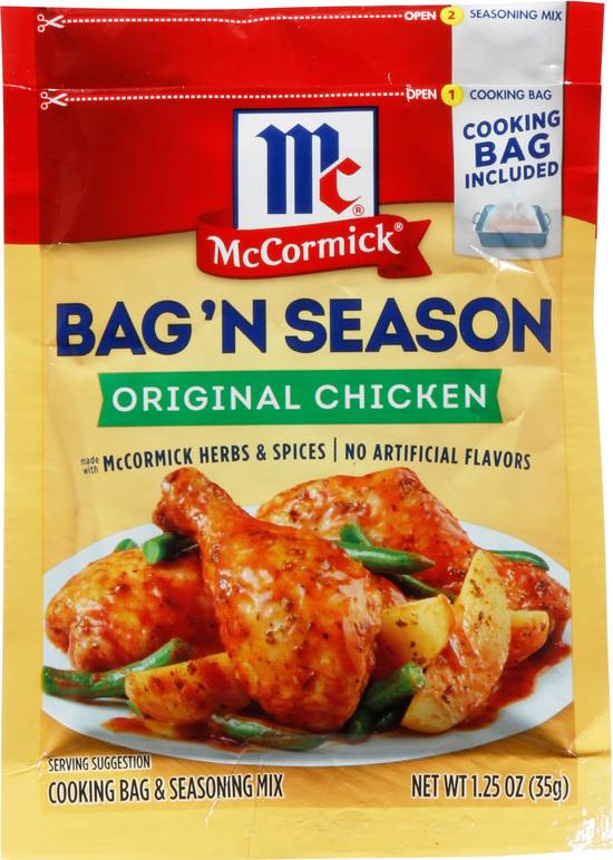 Mccormick Original Chicken Cooking Bag & Seasoning Mix