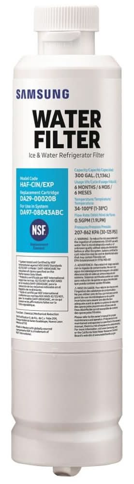 Samsung Push-in Refrigerator Water Filter | HAF-CIN