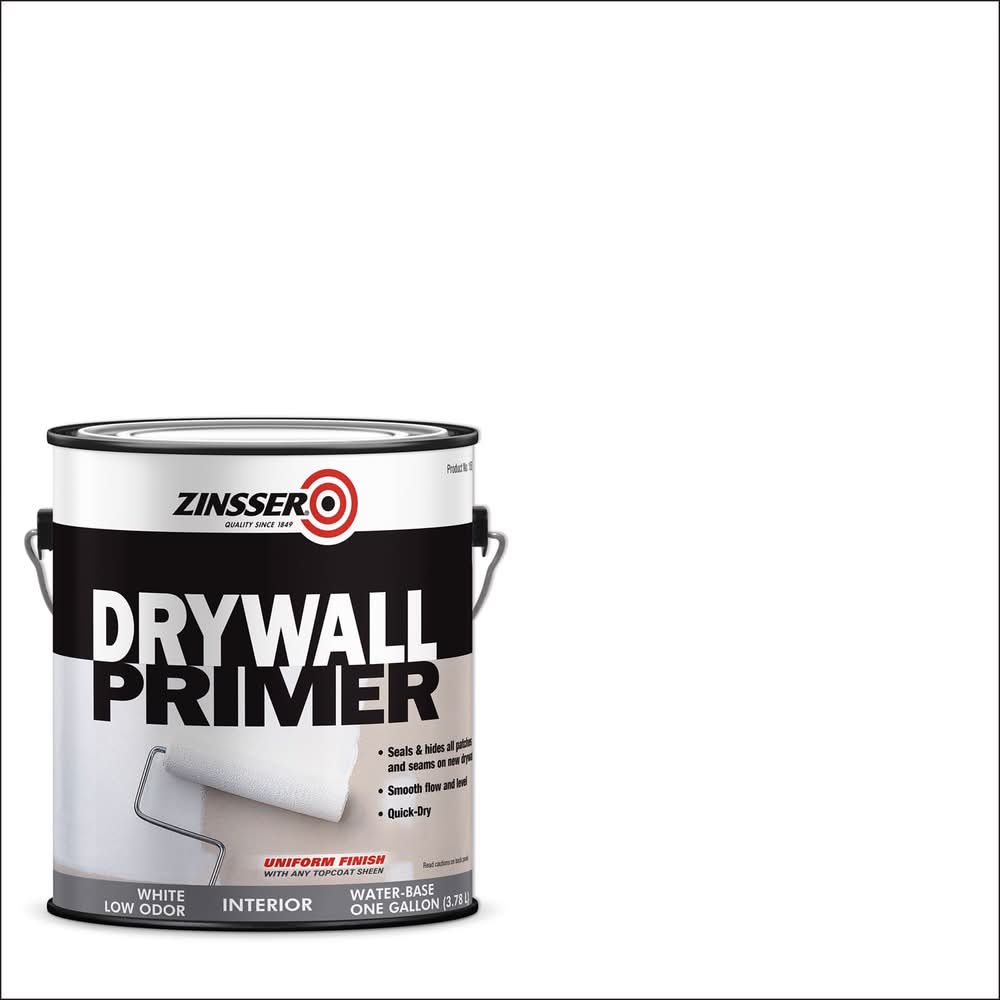 Zinsser White Flat/Matte Water-Based Styrenated Acrylic Primer 1 Gal