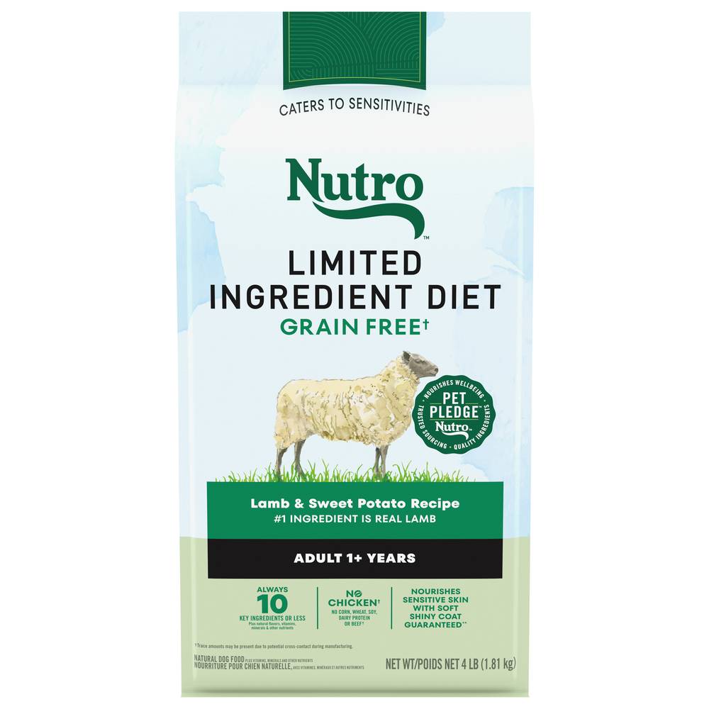 Nutro Natural Choice Adult 1+ Years Lamb & Sweet Potato Recipe Dog Food (4 lbs)