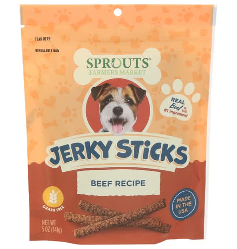 Sprouts Beef Flavor Jerky Sticks Dog Treats