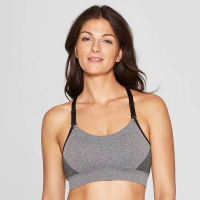 Auden Nursing Yoga Bra, Women, M, Heathered Gray