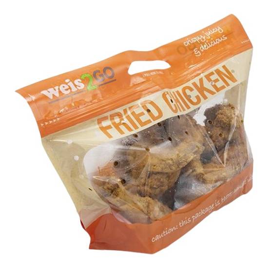 Weis2Go Fried Chicken Eight Piece Drum and Thighs - Hot