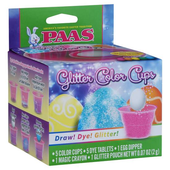 Paas Glitter Color Cups (1 kit)