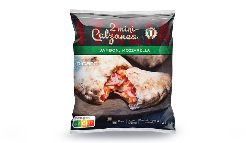 2 mini-calzones jambon mozzarella Italia