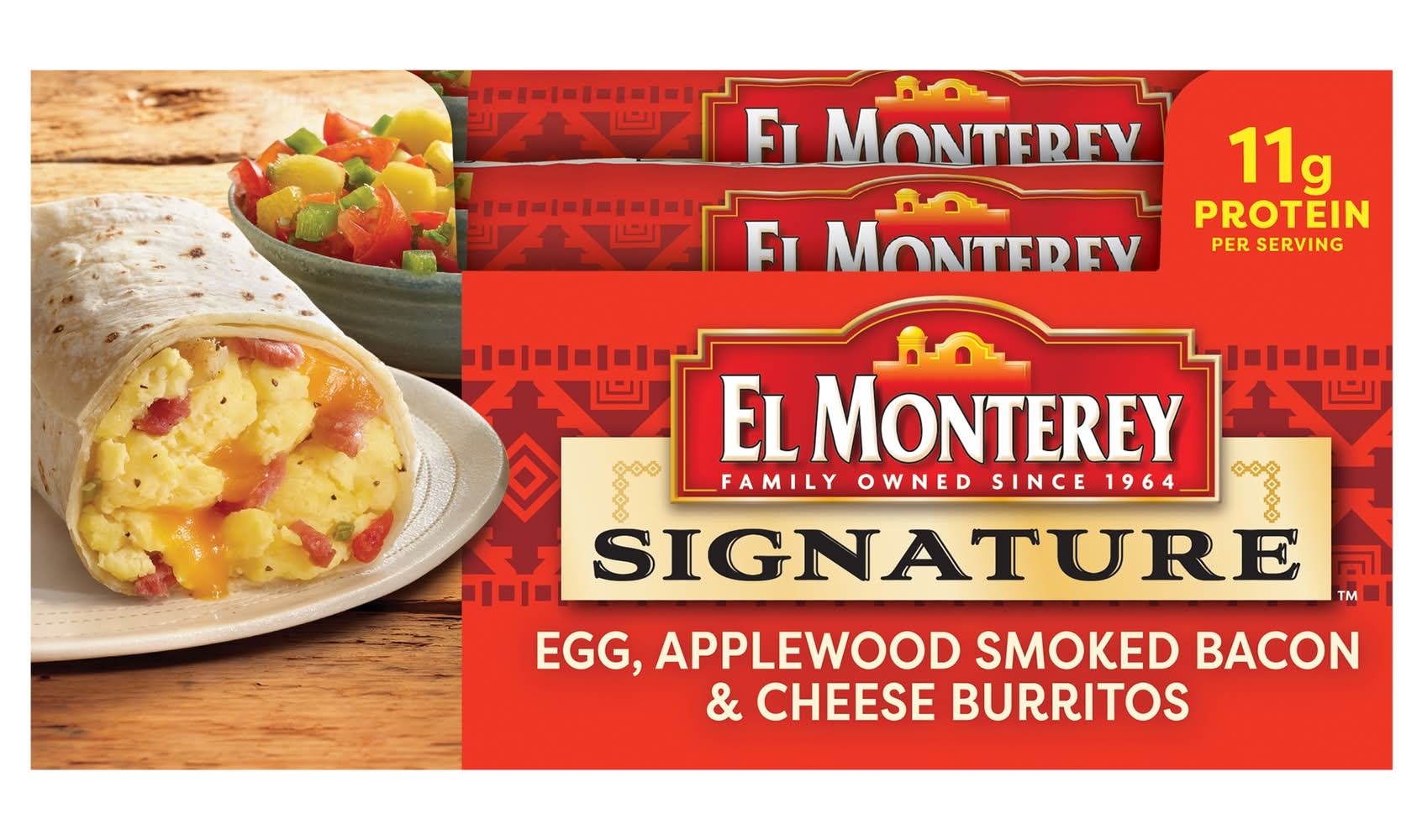 El Monterey Egg Applewood Smoked Bacon & Cheese Burrito (4.5 oz)
