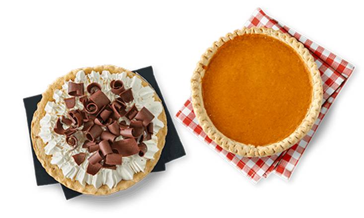 Pie Duo: French Silk Pie and Classic Pumpkin Pie