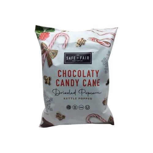 Safe + Fair Chocolate Candy Cane Drizzled Popcorn (7.5 oz)