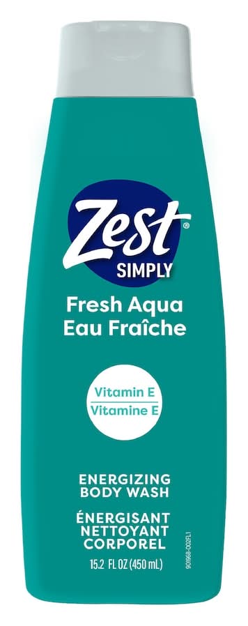 Zest Simply Body Wash, Fresh Aqua (15.2 fl oz)
