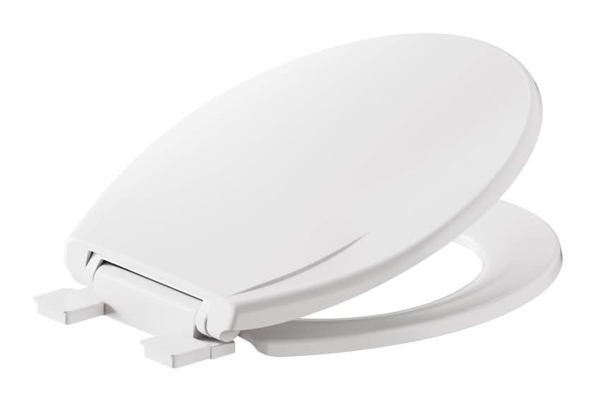American Standard MightyTuff Plastic White Round Soft Close Toilet Seat
