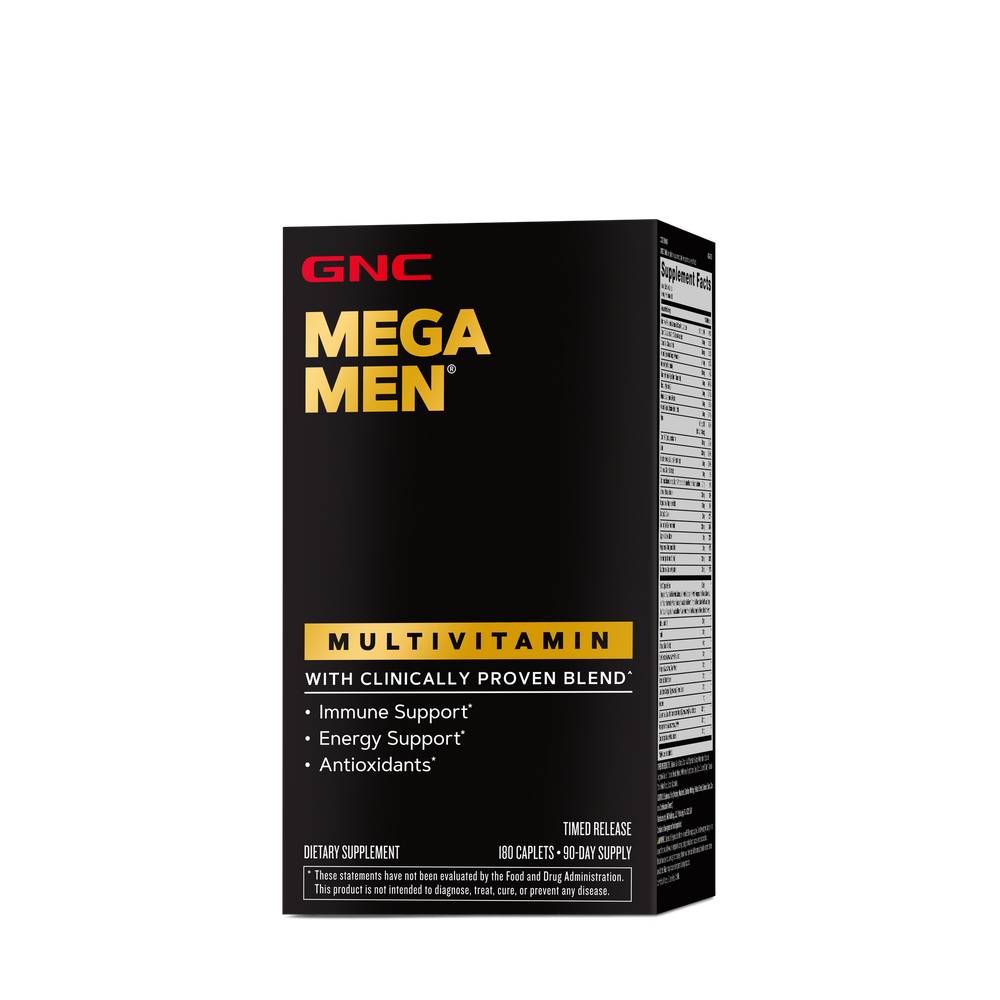 Gnc Mega Men Multivitamin Caplets (180 ct)