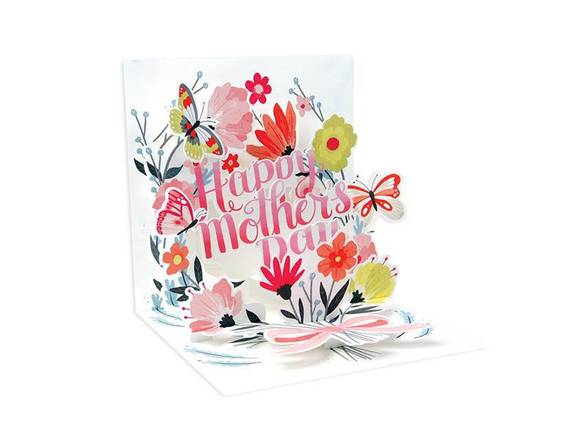 Up With Paper Mother's Day Pop-Up Greeting Card