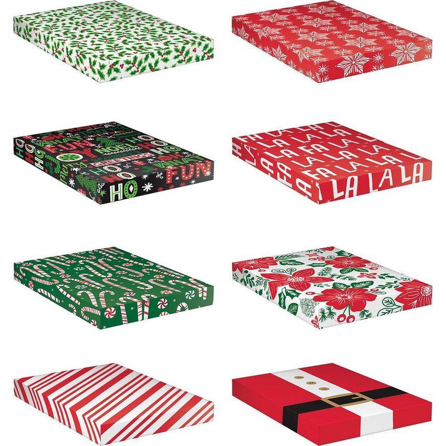 Assorted Printed Gift Boxes 8ct