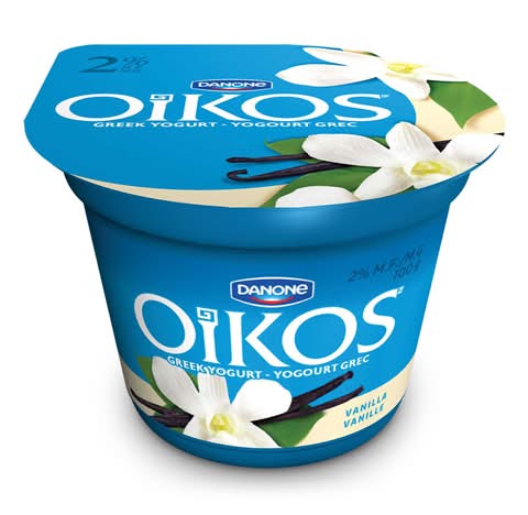 Oikos Blended Greek Yogurt, Vanilla (400 g, 4 ct)