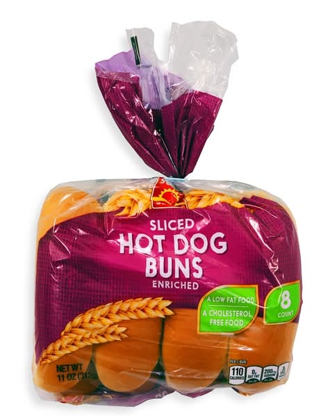 Sunny Select Sliced Hot Dog Buns (11 oz, 8 ct)