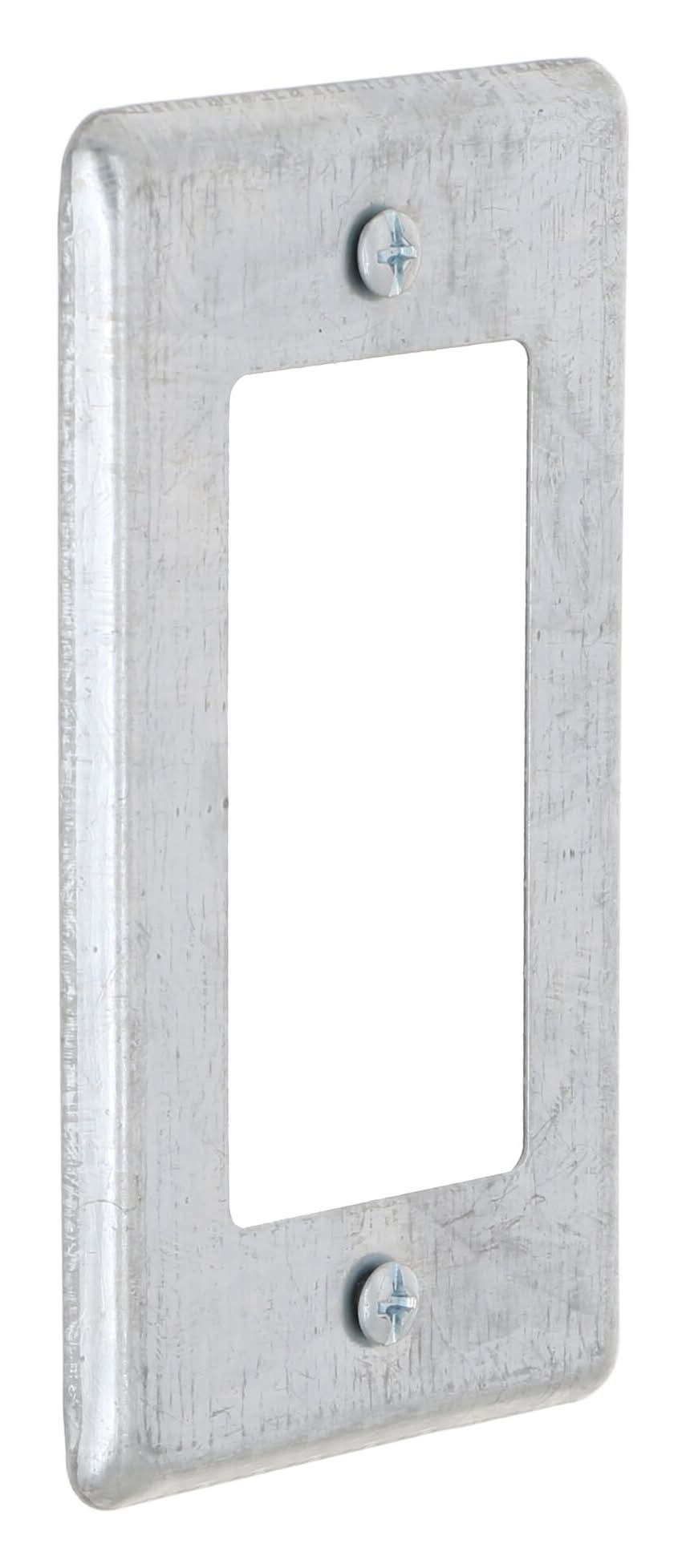 Hubbell 1 -Gang Rectangle Gray Metal Electrical Box Cover