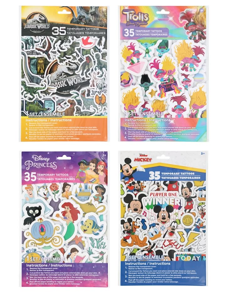 Temporary Tattoos, 35 ct.