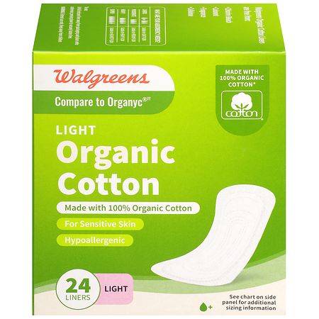 Walgreens Organic Cotton Panty Liners (24 ct)