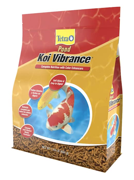Tetra Pond Koi Vibrance Floating Koi Sticks Fish Food, 1.43 lbs.
