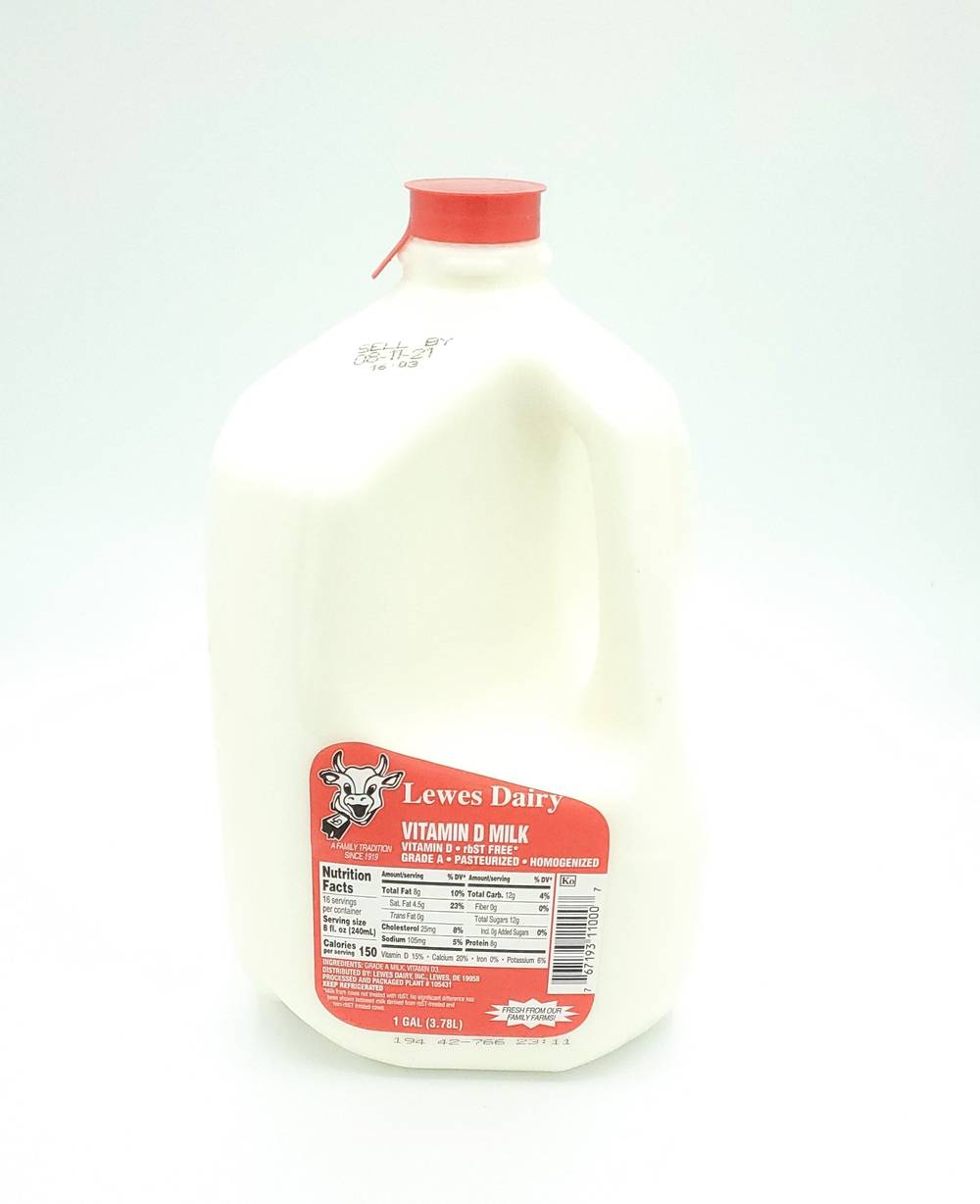 Lewes Dairy Whole Milk (3.78 L)